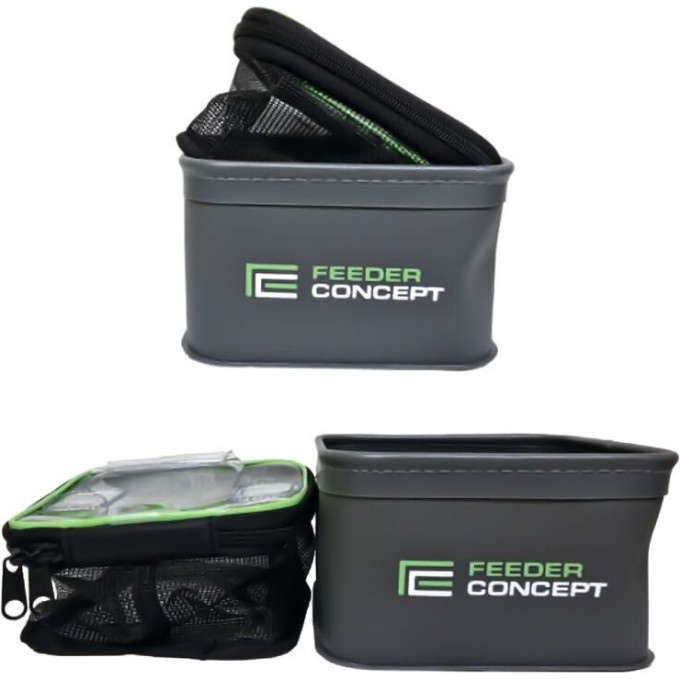 Емкости для прикормки и насадки Feeder Concept EVA 2шт. набор 180x180x110 мм FC1818_011ECGB_