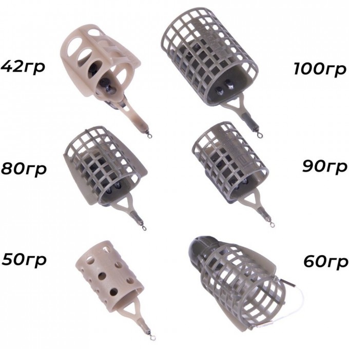 Набор пластиковых фидерных кормушек FEEDER CONCEPT M6 ВОДОХРАНИЛИЩЕ 6шт. FCPC-M6WR1-SET