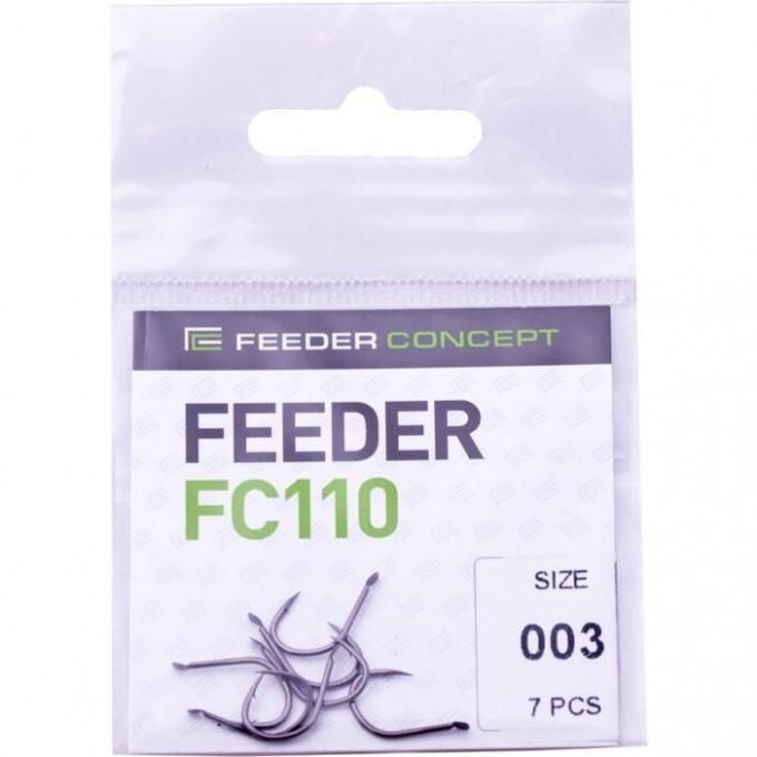 Крючки FEEDER CONCEPT Feeder серия FC110 №3, уп. 7шт FC110-003