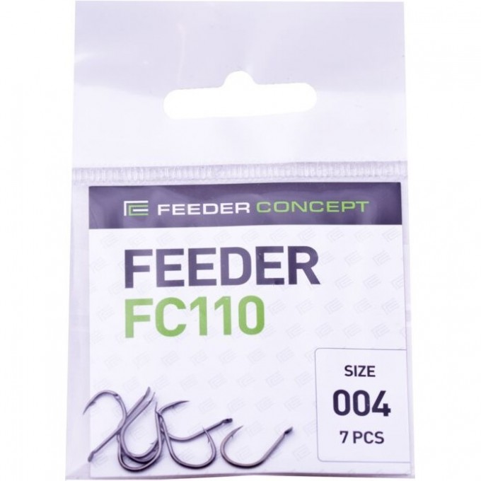 Крючки FEEDER CONCEPT Feeder серия FC110 №4, уп. 7шт FC110-004