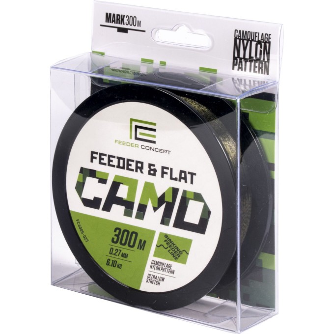 Леска монофильная FEEDER CONCEPT FEEDER & FLAT CAMO 300/027 FC4005-027