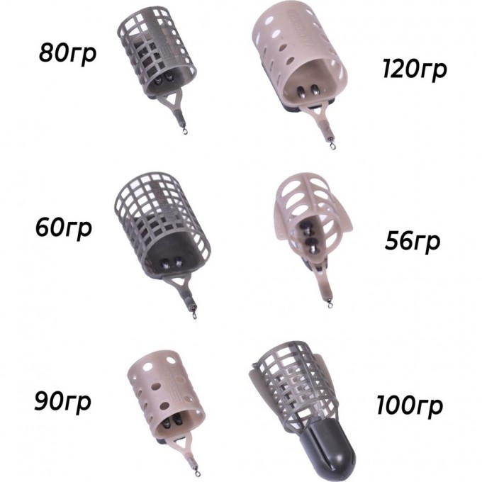 Набор пластиковых фидерных кормушек FEEDER CONCEPT M6 РЕКА/КАНАЛ 6шт. FCPC-M6RVCN1-SET