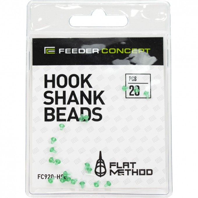 Стопоры на крючок FEEDER CONCEPT FLAT METHOD HOOK SHANK BEADS 20шт. FC920-HSB